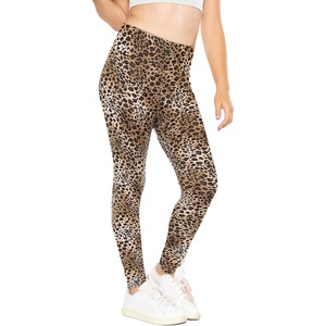 image:imageSTRETCH IS COMFORT High Waist Cotton Girls Leggings Pants and Bike Shorts  95 cotton 5 spandex 4 way stretch ankle or short length options school dance layering leggings for girls girls pantsBrown Cheetah