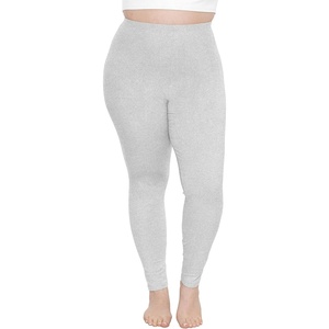 image:imageSTRETCH IS COMFORT Womens and Plus Size High Rise Knee and Ankle LeggingsHeather Gray