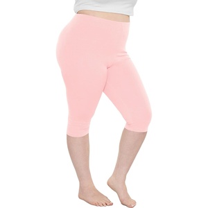 image:imageSTRETCH IS COMFORT Womens and Plus Size High Rise Knee and Ankle LeggingsLight Pink