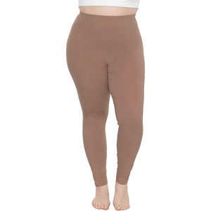 image:imageSTRETCH IS COMFORT Womens and Plus Size High Rise Knee and Ankle LeggingsMocha