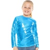 image:imageGirls Long Sleeve Shirts  Soft Crew Neck Top  Short Sleeve  Long Sleeve Shirt Girls Size 2T  16Mystique Ocean Blue