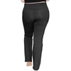 image:imageSTRETCH IS COMFORT Cotton Yoga Black Pants for Women Wide Leg Pants Comfy  4 way stretch adjustable high or low waist snug hip fit slight ankle opening lounge Women Pants Wide Leg Pants WomenBlack