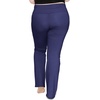 image:imageSTRETCH IS COMFORT Cotton Yoga Black Pants for Women Wide Leg Pants Comfy  4 way stretch adjustable high or low waist snug hip fit slight ankle opening lounge Women Pants Wide Leg Pants WomenNavy Blue