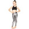 image:imageSTRETCH IS COMFORT Girls Metallic Leggings  Sparkly Dance Pants  Shiny Stretch Tights  Gold Leggings Girls Pink NeonChrome