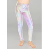 image:imageSTRETCH IS COMFORT Girls Metallic Leggings  Sparkly Dance Pants  Shiny Stretch Tights  Gold Leggings Girls Pink NeonHolographic Silver