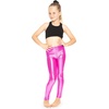 image:imageSTRETCH IS COMFORT Girls Metallic Leggings  Sparkly Dance Pants  Shiny Stretch Tights  Gold Leggings Girls Pink NeonHot Pink