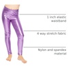 image:imageSTRETCH IS COMFORT Girls Metallic Leggings  Sparkly Dance Pants  Shiny Stretch Tights  Gold Leggings Girls Pink NeonLavender