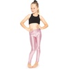 image:imageSTRETCH IS COMFORT Girls Metallic Leggings  Sparkly Dance Pants  Shiny Stretch Tights  Gold Leggings Girls Pink NeonLight Pink