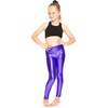 image:imageSTRETCH IS COMFORT Girls Metallic Leggings  Sparkly Dance Pants  Shiny Stretch Tights  Gold Leggings Girls Pink NeonPurple
