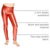 image:imageSTRETCH IS COMFORT Girls Metallic Leggings  Sparkly Dance Pants  Shiny Stretch Tights  Gold Leggings Girls Pink NeonRed