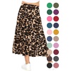 image:imageSTRETCH IS COMFORT Girls Skirts Flowy A Line Knee Length and Ankle Length  Elastic Waist Kids School Skirt Girls Maxi Skirt Black Skirt For Girls Faldas Para Nias Girls Long Skirt Long skirtsBrown Leopard