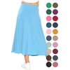 image:imageSTRETCH IS COMFORT Girls Skirts Flowy A Line Knee Length and Ankle Length  Elastic Waist Kids School Skirt Girls Maxi Skirt Black Skirt For Girls Faldas Para Nias Girls Long Skirt Long skirtsSky Blue