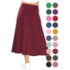 image:imageSTRETCH IS COMFORT Girls Skirts Flowy A Line Knee Length and Ankle Length  Elastic Waist Kids School Skirt Girls Maxi Skirt Black Skirt For Girls Faldas Para Nias Girls Long Skirt Long skirtsBurgundy