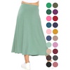 image:imageSTRETCH IS COMFORT Girls Skirts Flowy A Line Knee Length and Ankle Length  Elastic Waist Kids School Skirt Girls Maxi Skirt Black Skirt For Girls Faldas Para Nias Girls Long Skirt Long skirtsSage Green