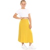 image:imageSTRETCH IS COMFORT Girls Skirts Flowy A Line Knee Length and Ankle Length  Elastic Waist Kids School Skirt Girls Maxi Skirt Black Skirt For Girls Faldas Para Nias Girls Long Skirt Long skirtsYellow