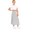 image:imageSTRETCH IS COMFORT Girls Skirts Flowy A Line Knee Length and Ankle Length  Elastic Waist Kids School Skirt Girls Maxi Skirt Black Skirt For Girls Faldas Para Nias Girls Long Skirt Long skirtsHeather Gray