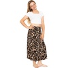 image:imageSTRETCH IS COMFORT Girls Skirts Flowy A Line Knee Length and Ankle Length  Elastic Waist Kids School Skirt Girls Maxi Skirt Black Skirt For Girls Faldas Para Nias Girls Long Skirt Long skirtsBrown Leopard