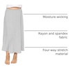 image:imageSTRETCH IS COMFORT Girls Skirts Flowy A Line Knee Length and Ankle Length  Elastic Waist Kids School Skirt Girls Maxi Skirt Black Skirt For Girls Faldas Para Nias Girls Long Skirt Long skirtsHeather Gray