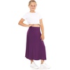 image:imageSTRETCH IS COMFORT Girls Skirts Flowy A Line Knee Length and Ankle Length  Elastic Waist Kids School Skirt Girls Maxi Skirt Black Skirt For Girls Faldas Para Nias Girls Long Skirt Long skirtsPurple