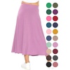 image:imageSTRETCH IS COMFORT Girls Skirts Flowy A Line Knee Length and Ankle Length  Elastic Waist Kids School Skirt Girls Maxi Skirt Black Skirt For Girls Faldas Para Nias Girls Long Skirt Long skirtsLilac