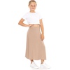 image:imageSTRETCH IS COMFORT Girls Skirts Flowy A Line Knee Length and Ankle Length  Elastic Waist Kids School Skirt Girls Maxi Skirt Black Skirt For Girls Faldas Para Nias Girls Long Skirt Long skirtsBeige