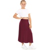 image:imageSTRETCH IS COMFORT Girls Skirts Flowy A Line Knee Length and Ankle Length  Elastic Waist Kids School Skirt Girls Maxi Skirt Black Skirt For Girls Faldas Para Nias Girls Long Skirt Long skirtsBurgundy