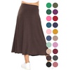 image:imageSTRETCH IS COMFORT Girls Skirts Flowy A Line Knee Length and Ankle Length  Elastic Waist Kids School Skirt Girls Maxi Skirt Black Skirt For Girls Faldas Para Nias Girls Long Skirt Long skirtsBrown