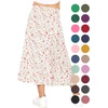 image:imageSTRETCH IS COMFORT Girls Skirts Flowy A Line Knee Length and Ankle Length  Elastic Waist Kids School Skirt Girls Maxi Skirt Black Skirt For Girls Faldas Para Nias Girls Long Skirt Long skirtsPink Rose Vine