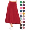 image:imageSTRETCH IS COMFORT Girls Skirts Flowy A Line Knee Length and Ankle Length  Elastic Waist Kids School Skirt Girls Maxi Skirt Black Skirt For Girls Faldas Para Nias Girls Long Skirt Long skirtsRed
