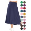 image:imageSTRETCH IS COMFORT Girls Skirts Flowy A Line Knee Length and Ankle Length  Elastic Waist Kids School Skirt Girls Maxi Skirt Black Skirt For Girls Faldas Para Nias Girls Long Skirt Long skirtsNavy Blue
