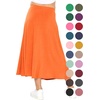 image:imageSTRETCH IS COMFORT Girls Skirts Flowy A Line Knee Length and Ankle Length  Elastic Waist Kids School Skirt Girls Maxi Skirt Black Skirt For Girls Faldas Para Nias Girls Long Skirt Long skirtsOrange