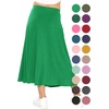 image:imageSTRETCH IS COMFORT Girls Skirts Flowy A Line Knee Length and Ankle Length  Elastic Waist Kids School Skirt Girls Maxi Skirt Black Skirt For Girls Faldas Para Nias Girls Long Skirt Long skirtsKelly Green