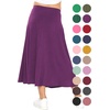image:imageSTRETCH IS COMFORT Girls Skirts Flowy A Line Knee Length and Ankle Length  Elastic Waist Kids School Skirt Girls Maxi Skirt Black Skirt For Girls Faldas Para Nias Girls Long Skirt Long skirtsPurple