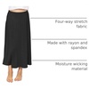 image:imageSTRETCH IS COMFORT Girls Skirts Flowy A Line Knee Length and Ankle Length  Elastic Waist Kids School Skirt Girls Maxi Skirt Black Skirt For Girls Faldas Para Nias Girls Long Skirt Long skirtsBlack