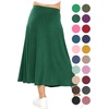 image:imageSTRETCH IS COMFORT Girls Skirts Flowy A Line Knee Length and Ankle Length  Elastic Waist Kids School Skirt Girls Maxi Skirt Black Skirt For Girls Faldas Para Nias Girls Long Skirt Long skirtsHunter Green