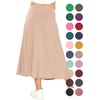 image:imageSTRETCH IS COMFORT Girls Skirts Flowy A Line Knee Length and Ankle Length  Elastic Waist Kids School Skirt Girls Maxi Skirt Black Skirt For Girls Faldas Para Nias Girls Long Skirt Long skirtsBeige