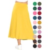 image:imageSTRETCH IS COMFORT Girls Skirts Flowy A Line Knee Length and Ankle Length  Elastic Waist Kids School Skirt Girls Maxi Skirt Black Skirt For Girls Faldas Para Nias Girls Long Skirt Long skirtsYellow