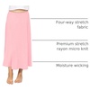 image:imageSTRETCH IS COMFORT Girls Skirts Flowy A Line Knee Length and Ankle Length  Elastic Waist Kids School Skirt Girls Maxi Skirt Black Skirt For Girls Faldas Para Nias Girls Long Skirt Long skirtsLight Pink