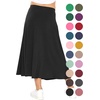 image:imageSTRETCH IS COMFORT Girls Skirts Flowy A Line Knee Length and Ankle Length  Elastic Waist Kids School Skirt Girls Maxi Skirt Black Skirt For Girls Faldas Para Nias Girls Long Skirt Long skirtsBlack