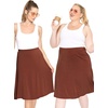 image:imageSTRETCH IS COMFORT Skirts for Women Midi Length  Skirts for Women Knee Length  Ankle Length  Work School Church WearAlmond