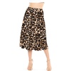 image:imageSTRETCH IS COMFORT Skirts for Women Midi Length  Skirts for Women Knee Length  Ankle Length  Work School Church WearBrown Leopard