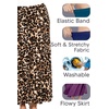 image:imageSTRETCH IS COMFORT Skirts for Women Midi Length  Skirts for Women Knee Length  Ankle Length  Work School Church WearBrown Leopard
