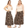 image:imageSTRETCH IS COMFORT Skirts for Women Midi Length  Skirts for Women Knee Length  Ankle Length  Work School Church WearBrown Leopard