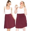 image:imageSTRETCH IS COMFORT Skirts for Women Midi Length  Skirts for Women Knee Length  Ankle Length  Work School Church WearBurgundy