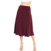 image:imageSTRETCH IS COMFORT Skirts for Women Midi Length  Skirts for Women Knee Length  Ankle Length  Work School Church WearBurgundy