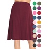 image:imageSTRETCH IS COMFORT Skirts for Women Midi Length  Skirts for Women Knee Length  Ankle Length  Work School Church WearBurgundy