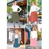 image:imageSTRETCH IS COMFORT Skirts for Women Midi Length  Skirts for Women Knee Length  Ankle Length  Work School Church WearCharcoal Gray