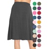 image:imageSTRETCH IS COMFORT Skirts for Women Midi Length  Skirts for Women Knee Length  Ankle Length  Work School Church WearCharcoal Gray