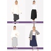image:imageSTRETCH IS COMFORT Skirts for Women Midi Length  Skirts for Women Knee Length  Ankle Length  Work School Church WearCharcoal Gray