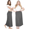 image:imageSTRETCH IS COMFORT Skirts for Women Midi Length  Skirts for Women Knee Length  Ankle Length  Work School Church WearCharcoal Gray
